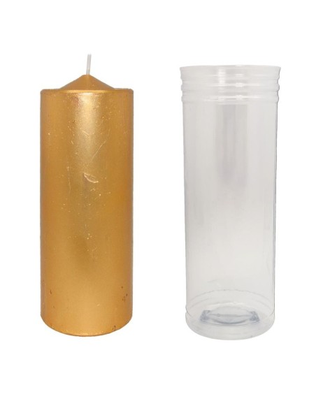 Candela Dorata Esoterica – Cero non profumato 14x5,5cm 300g