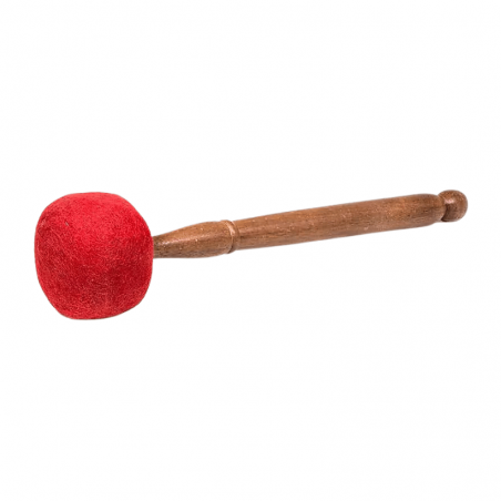 Martelletto in Feltro Rosso per Campane Tibetane 34x9cm
