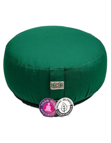 Cuscino Meditazione Verde Scuro Organico OCS 33x17cm ±2300g