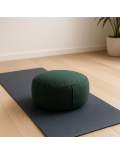 Cuscino Meditazione Verde Scuro Organico OCS 33x17cm ±2300g