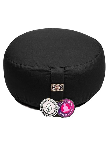 Cuscino Meditazione Nero Organico OCS 33x17cm ±2300g