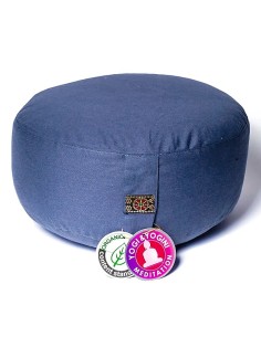 Cuscino Meditazione Blu Ardesia, Cotone Organico – Comfort & Sostegno 2