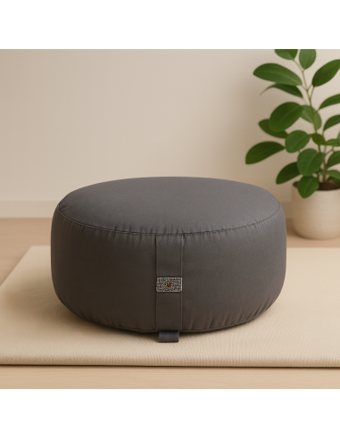 Cuscino Meditazione Antracite Organico OCS – Comfort e Stabilità