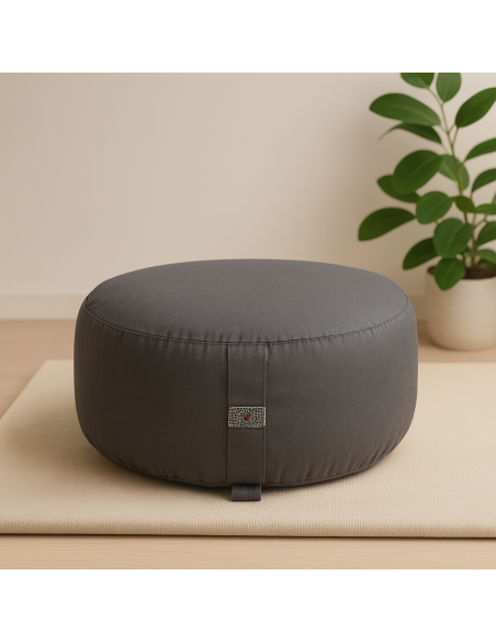 Cuscino Meditazione Antracite Organico OCS – Comfort e Stabilità