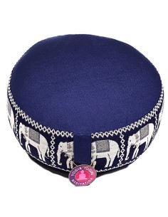 Cuscino Meditazione Blu con Elefanti | Comfort e Spiritualità 2