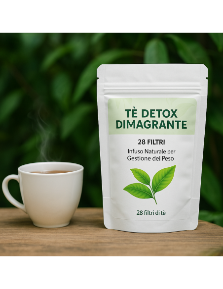 Tè Detox Dimagrante | 28 Filtri Naturali per Controllo del Peso