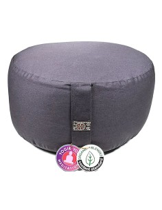Cuscino Meditazione XL Antracite – Cotone Organico OCS Imbottito 2