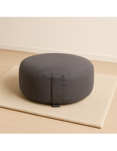 Cuscino Meditazione XL Antracite – Cotone Organico OCS Imbottito