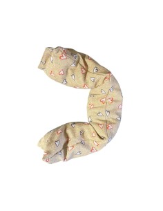 Cuscino Cervicale con Semi di Lino con Cuori Colorati