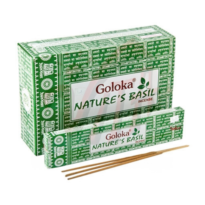 Basilico Bastoncini incenso Goloka Nature's Masala