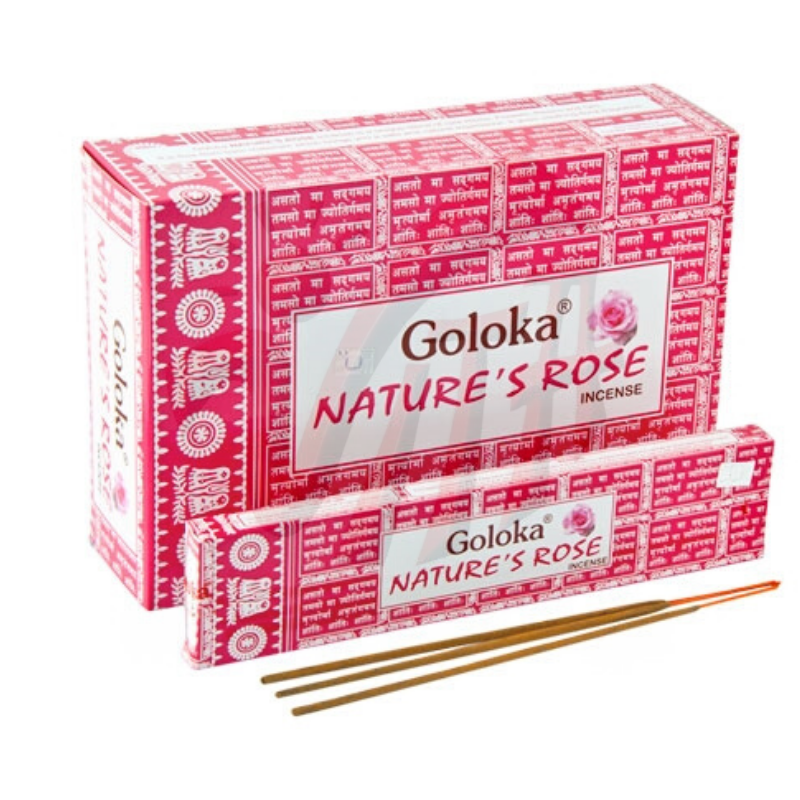 Rosa Bastoncini incenso Goloka Nature's Rose Masala