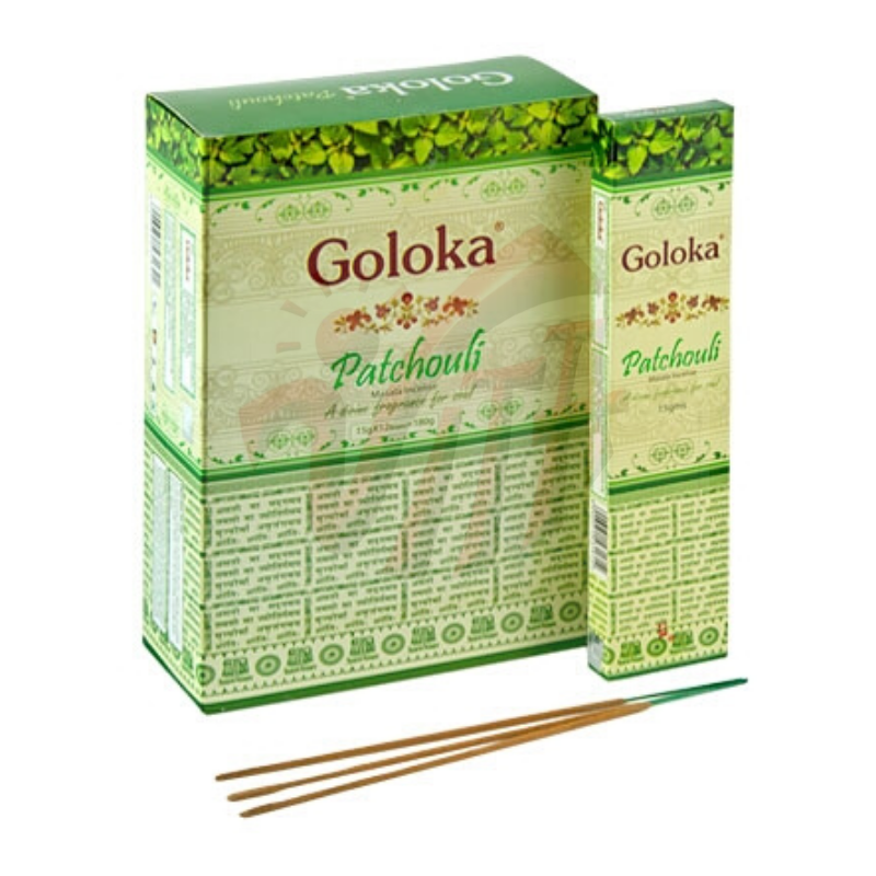 Patchouli Bastoncini incenso Goloka Patchouli Premium Masala