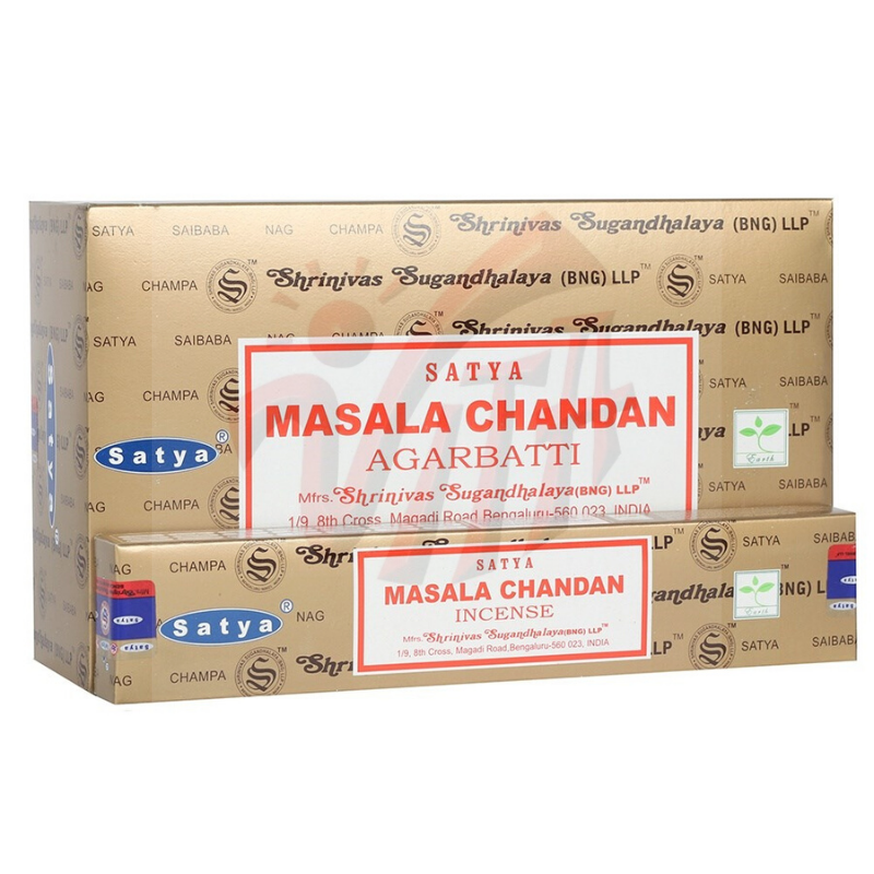 Incenso Satya Masala Chandan - Sandalo, Zafferano, Agar, Oudh