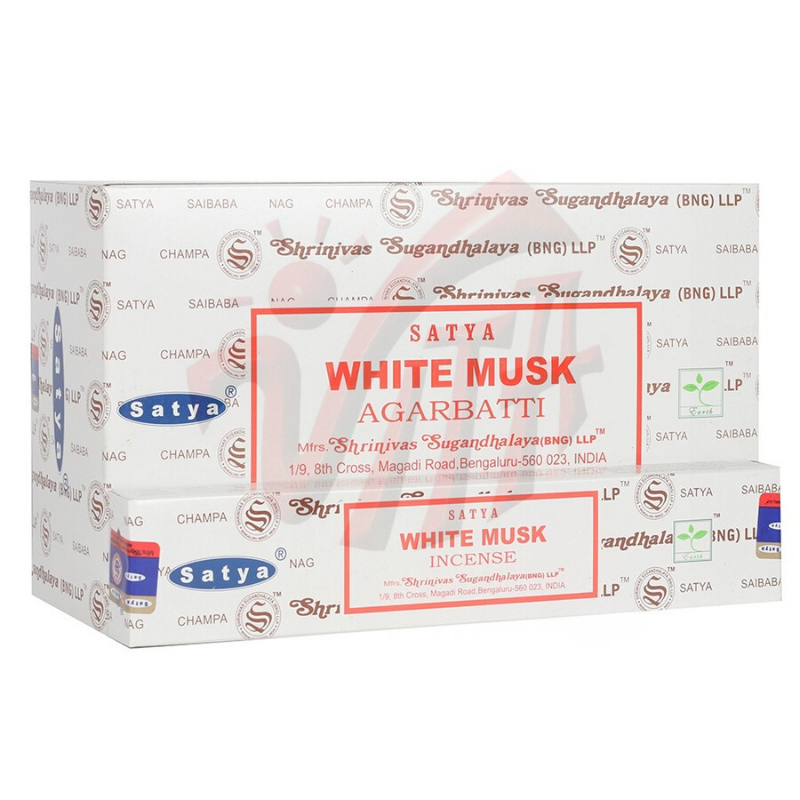 Muschio Bianco Bastoncini incenso Satya Earth White Musk