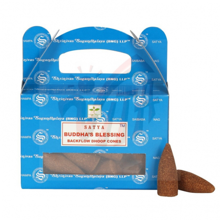 Benedizione di Buddha 24 Coni Incenso a Fontana Satya Earth Buddha's blessing