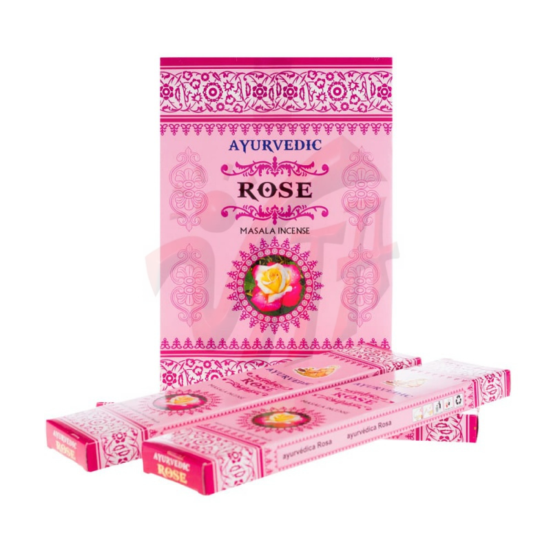 Rosa Bastoncini incenso Ayurvedic Rose Premium