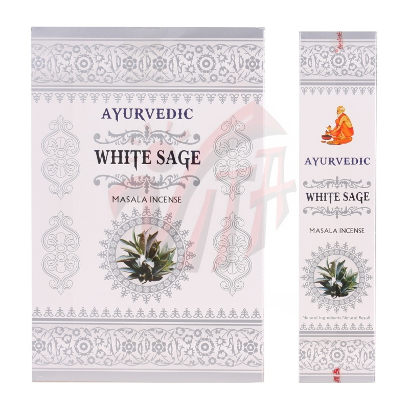 Salvia Bianca Bastoncini incenso Ayurvedic White Sage Premium