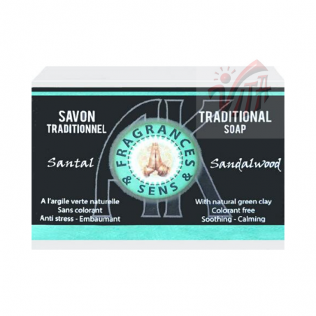 Saponetta tradizionale al Sandalo e Argilla verde
