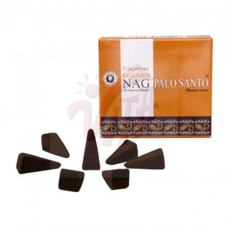 Incenso Golden Nag Palo Santo Coni 12 Coni – Purificazione e Armonia