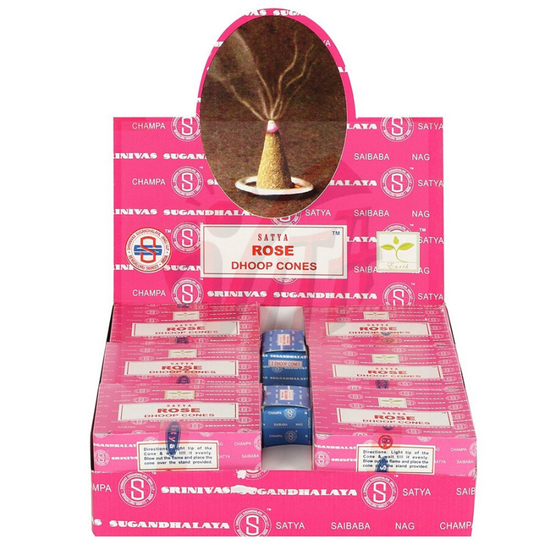 Coni Satya Rose Dhoop - Fragranza Floreale per Relax e Armonia