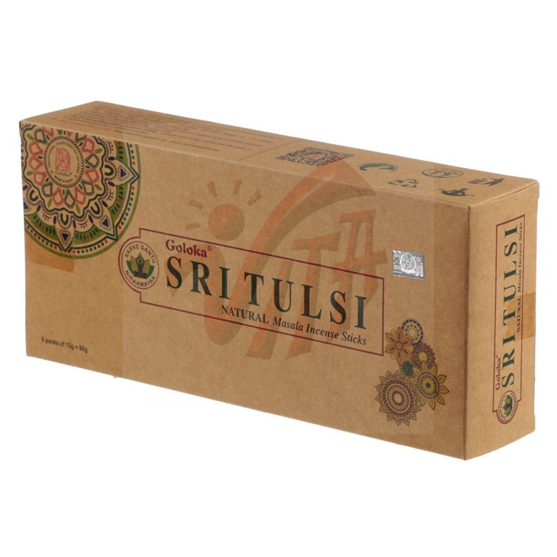 Sri Tulsi Incenso Masala Goloka Organica – Premium Stick