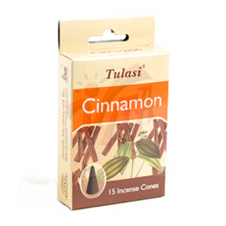 Cannella 15 Coni Incenso Tulasi Cinnamon Premium Masala