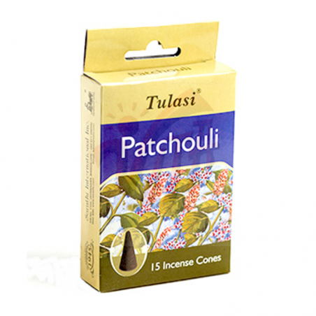 Patchouli 12 Coni Incenso Tulasi Patchouli Premium Masala