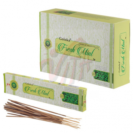 Menta Fresca – Incenso Goloka Natural Fresh Mint Bastoncini Naturali