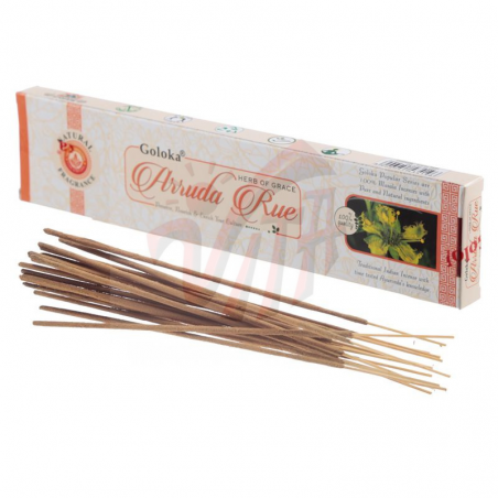 Arruda Rue Bastoncini incenso Goloka Natural Masala
