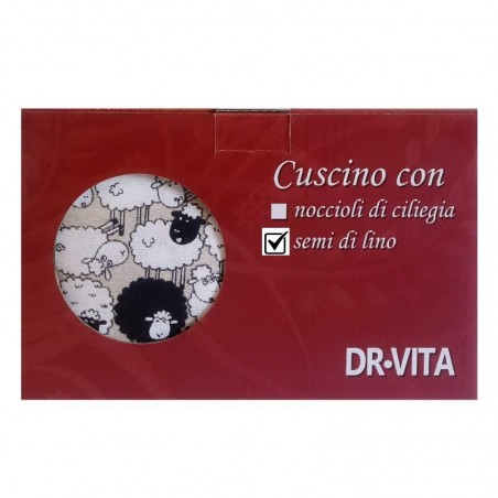 Cuscino con semi di lino - (32 x 19cm) - (650 - 780gr.) - Pecorelle